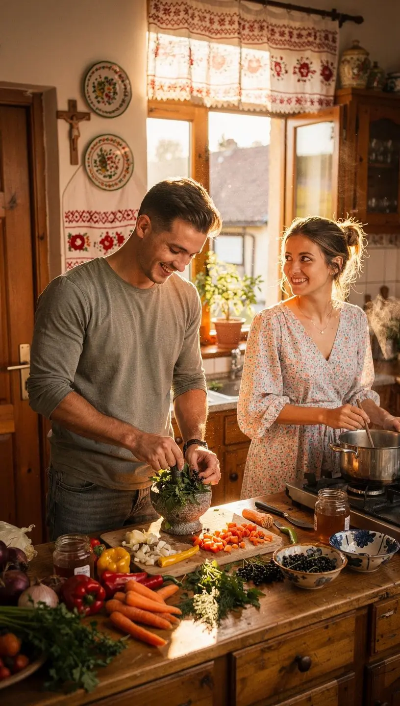 Fekete ribizli bogyók és levelek a természetes háttérben.